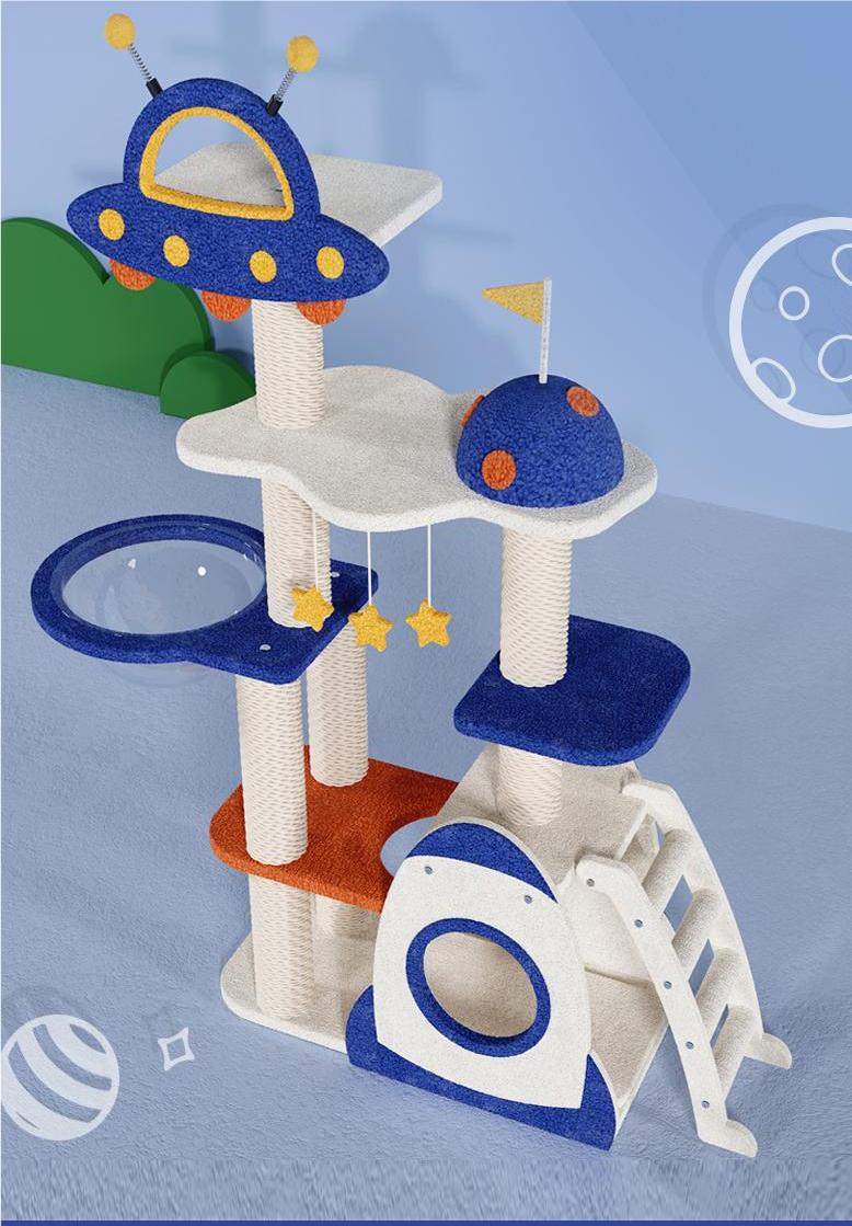 Cat Scratching Shelf vertical Cat condo cat cage scratcher pole cat tree tower