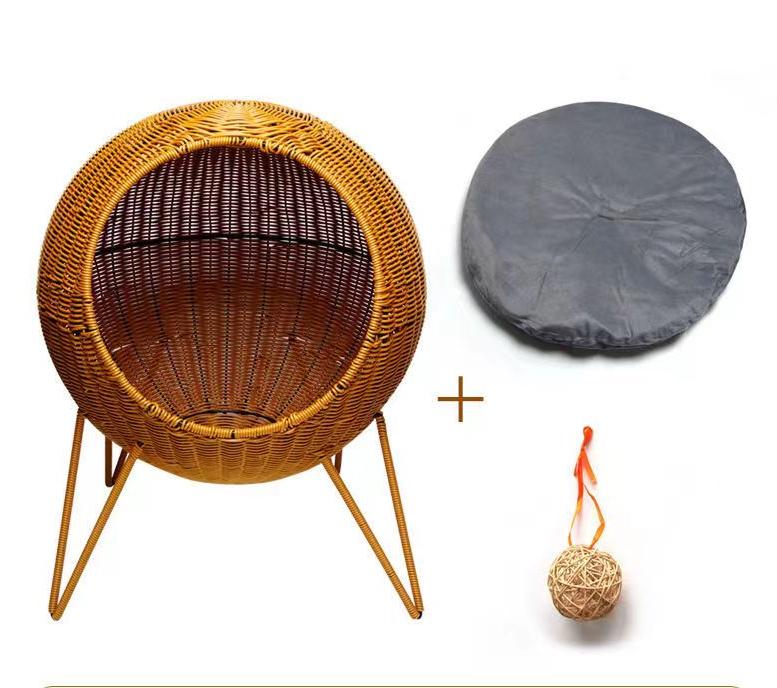 Pet hammock cat nest rattan swing bed cat hanging cradle