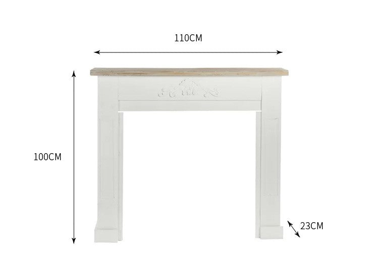 Retro solid wood Fireplace Console Table Living Room Decoration