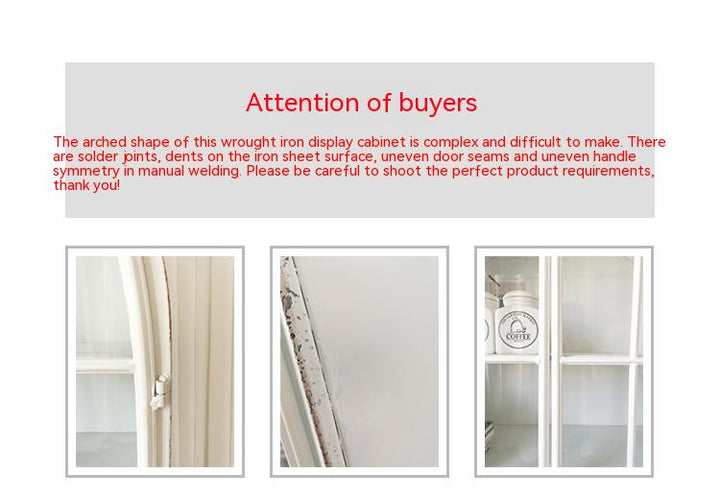 French American retro country glass door cabinet dining-side cabinet storage cabinet Storage display bookcase storage wine cabinet