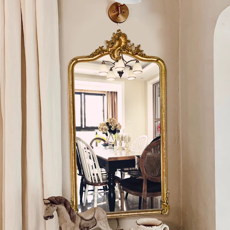 Retro Mirror Full-length Mirror Wall Hanging Mirror