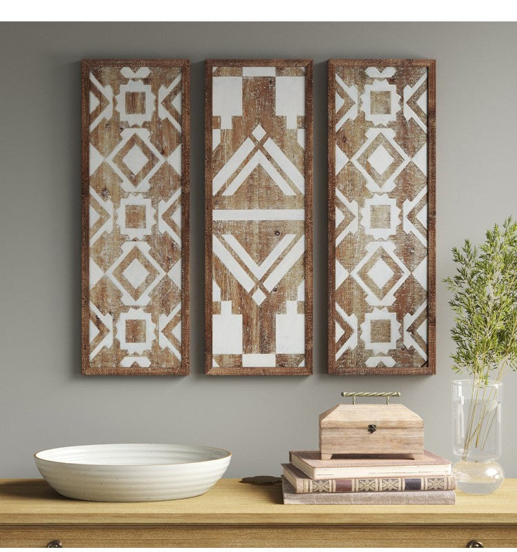 Moroccan French country style retro carved living room dining room hostel sofa background wall wall hanging decorative painting