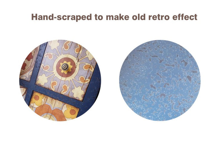 Retro bucket cabinet American European Mediterranean solid wood do old living room bedroom bucket cabinet decorative cabinet locker porch cabinet