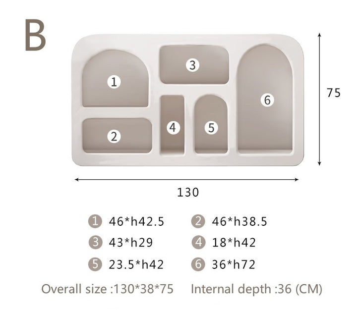 Nordic Cave Cabinet Display Cabinet Decorative Side Cabinet Arched Storage Bookcase