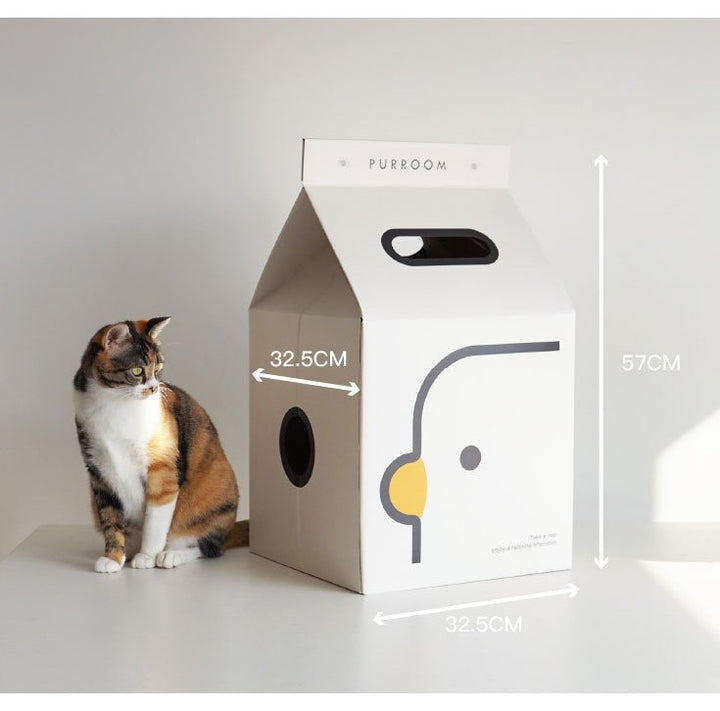 Cartoon Cat House Corrugated Cardboard Box Cat Scratch Board Cat Toys
