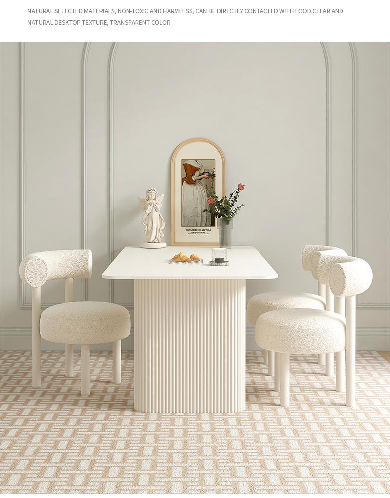 Minimalist Sintered Stone Dining Table