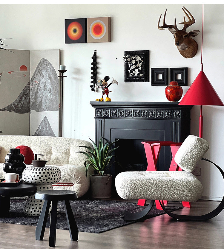 Retro Fireplace Console Side Cabinet Decorative