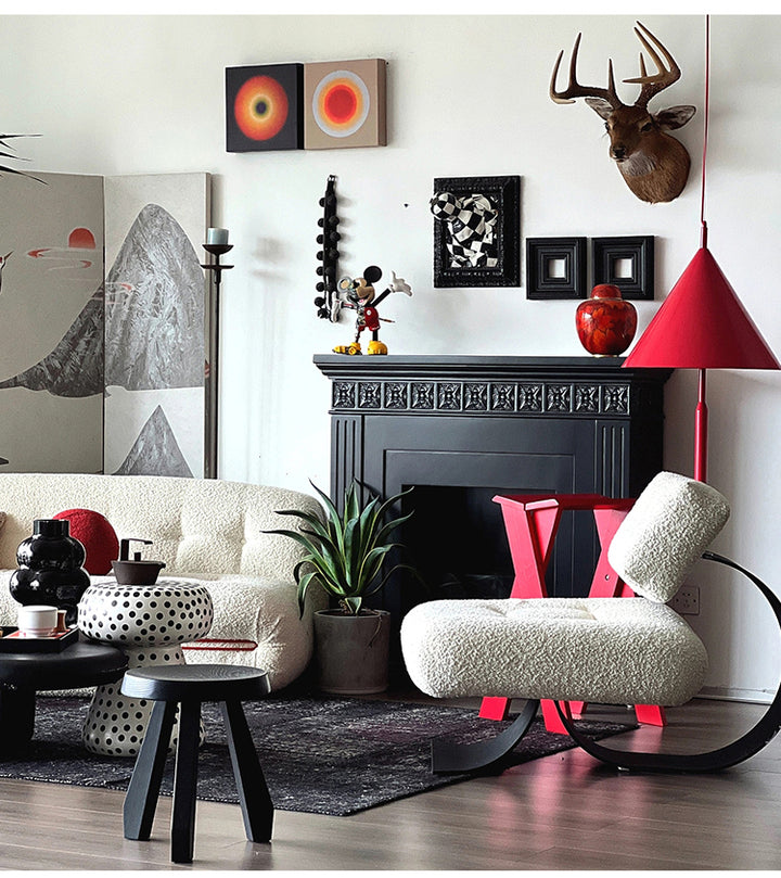 Retro Fireplace Console Side Cabinet Decorative