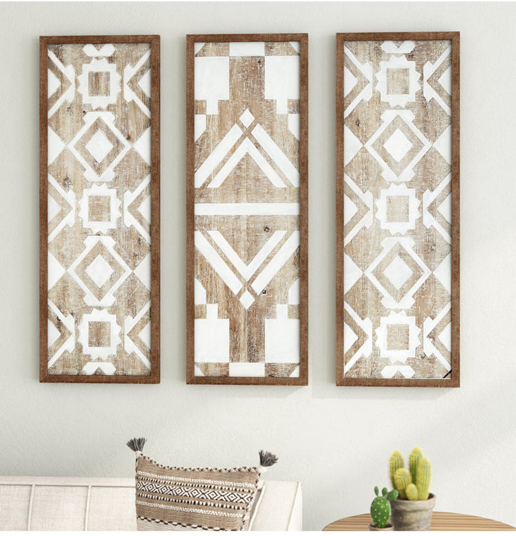 Moroccan French country style retro carved living room dining room hostel sofa background wall wall hanging decorative painting