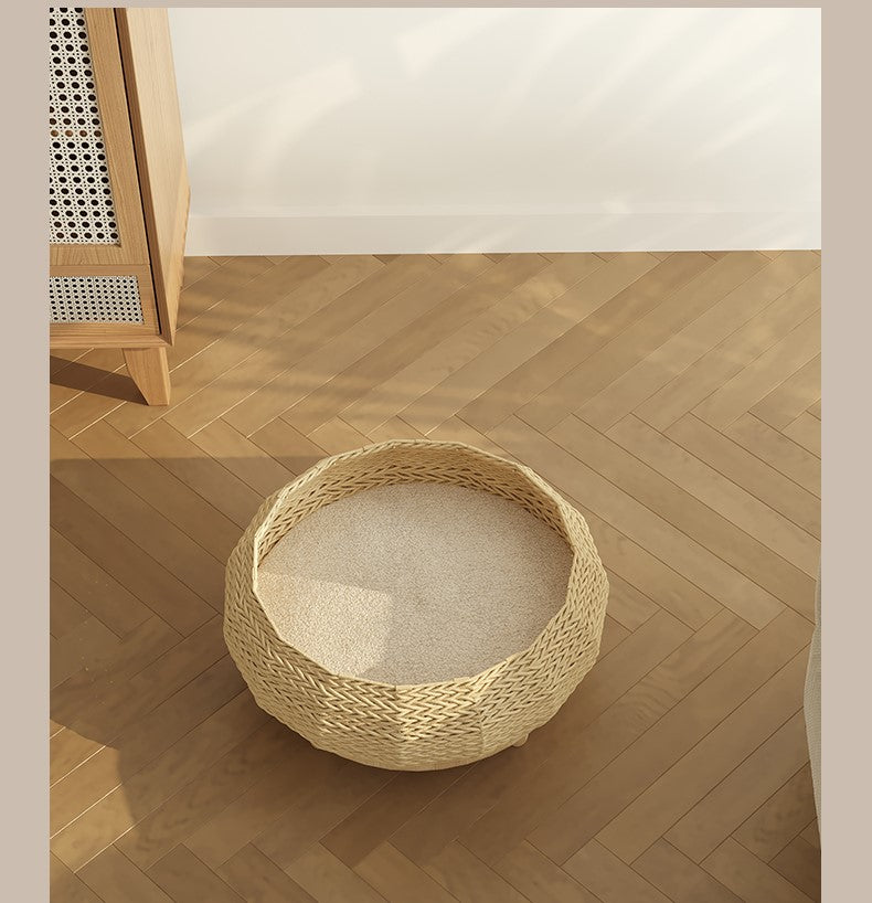 Woven cat litter Dog/cat pet bed baby cat toy litter