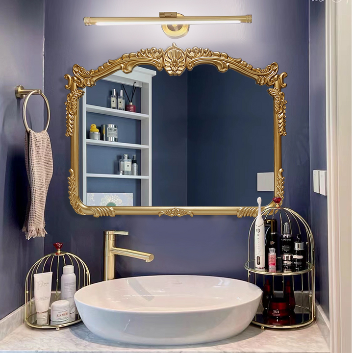 Wall Hanging Mirror Carved Retro Mirror European Mirror