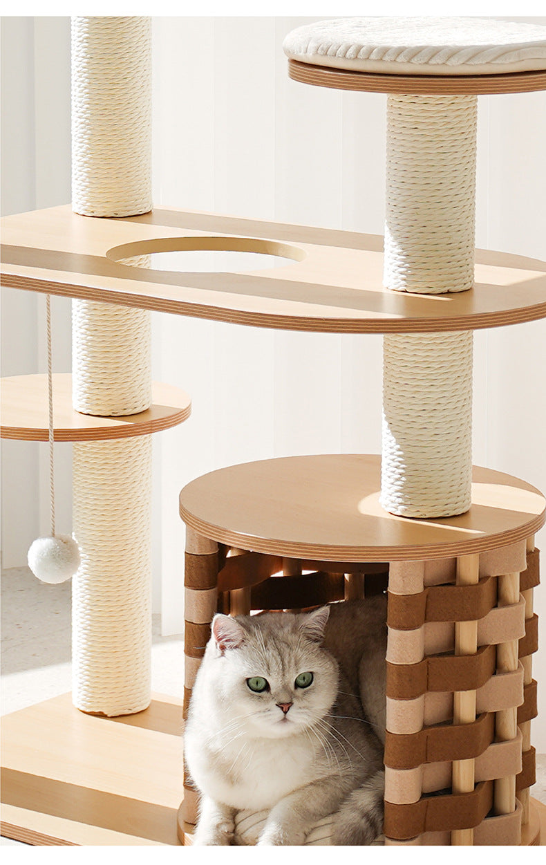Cat  Scratcher  Cat Climbing Frame Jump Platform Space Capsule Cat Litter