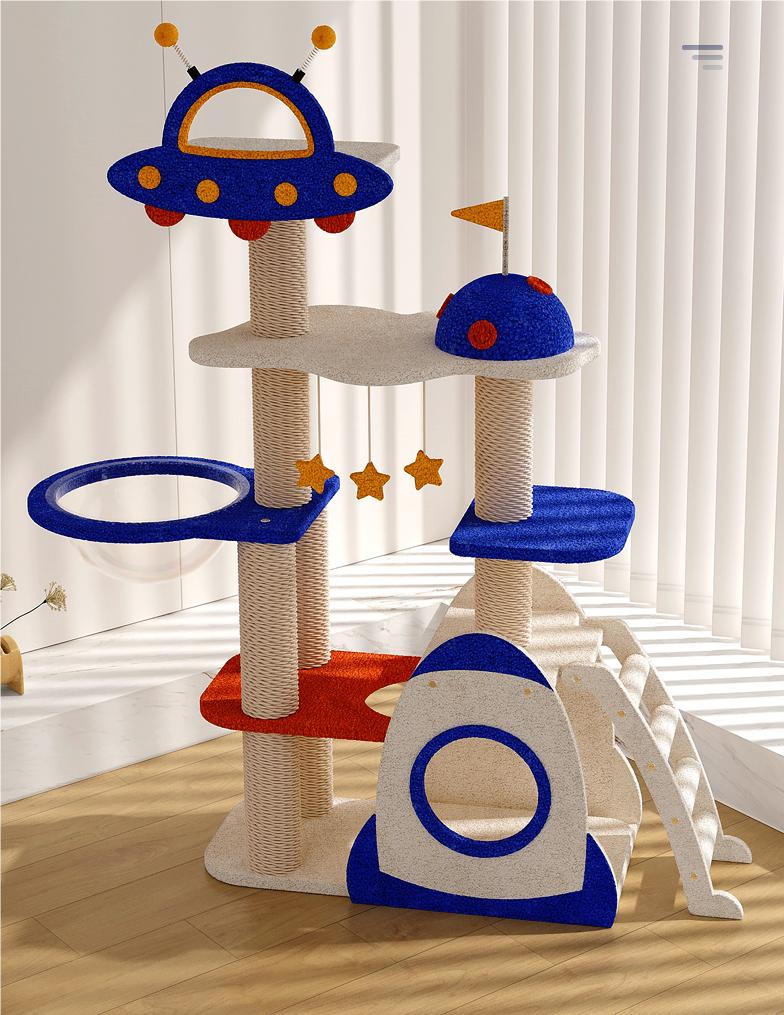 Cat Scratching Shelf vertical Cat condo cat cage scratcher pole cat tree tower