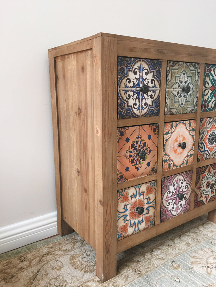 Retro do old antique cabinet European Mediterranean pastoral American style country style solid wood cabinet decorative