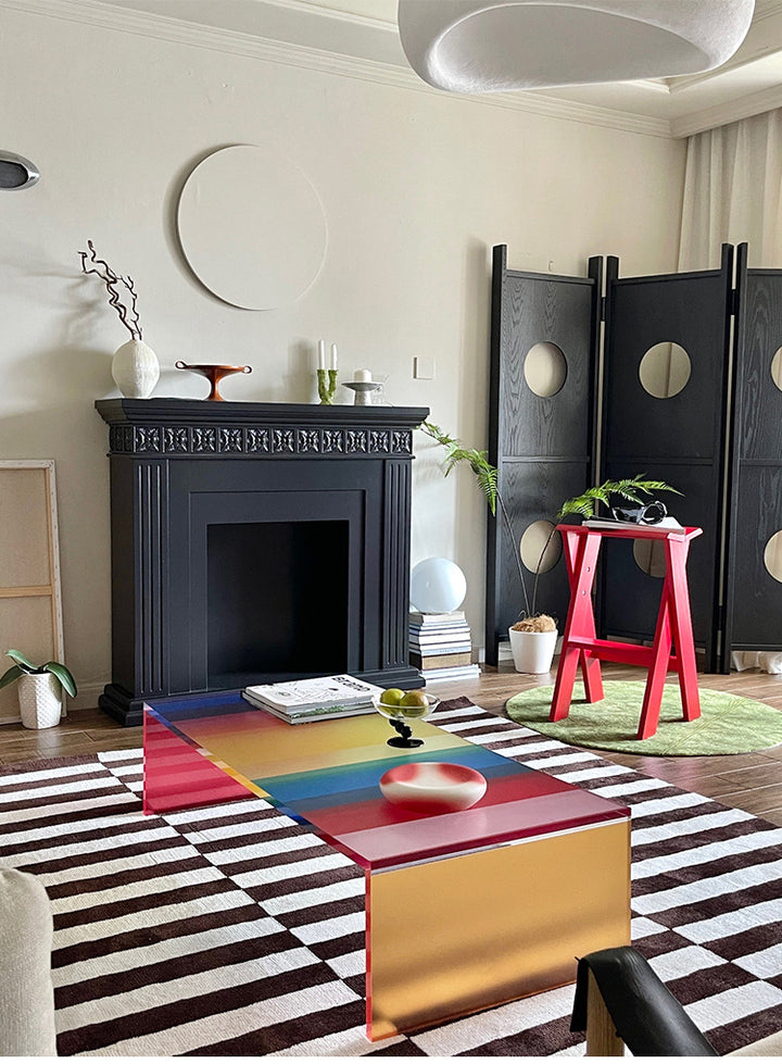 Retro Fireplace Console Side Cabinet Decorative