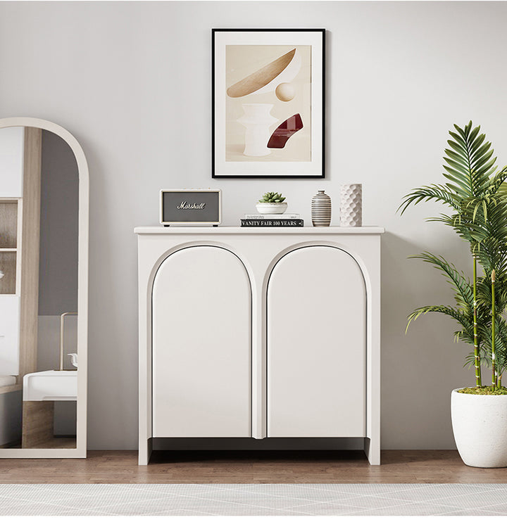 Nordic Style French Side Cabinet Modern Simple Arch Porch Cabinet Storage Cabinet Bucket Cabinet