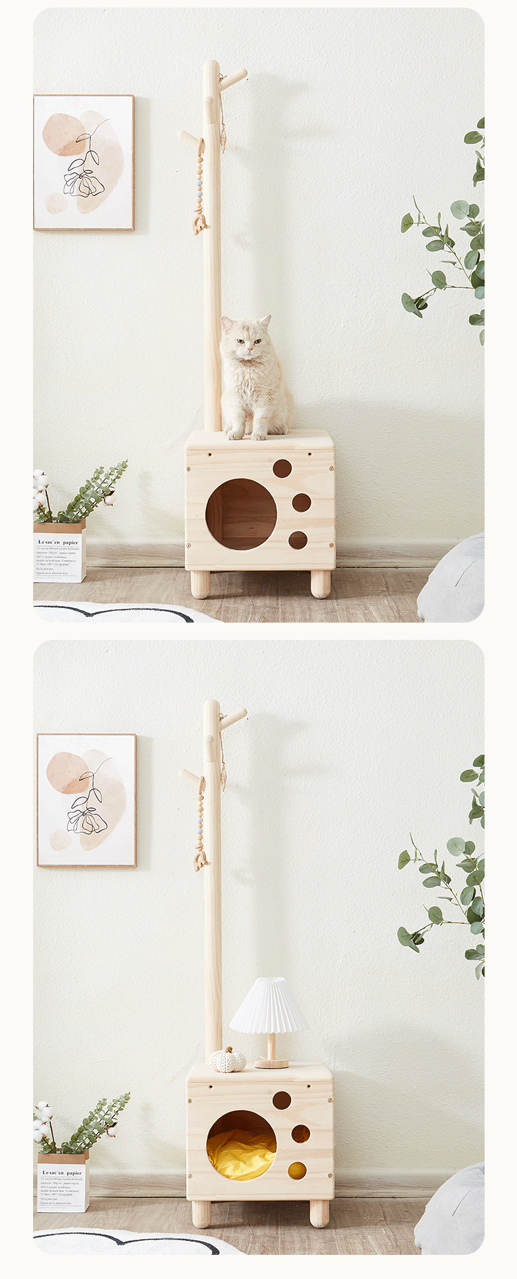 Pet bed hanger bedside table cat house