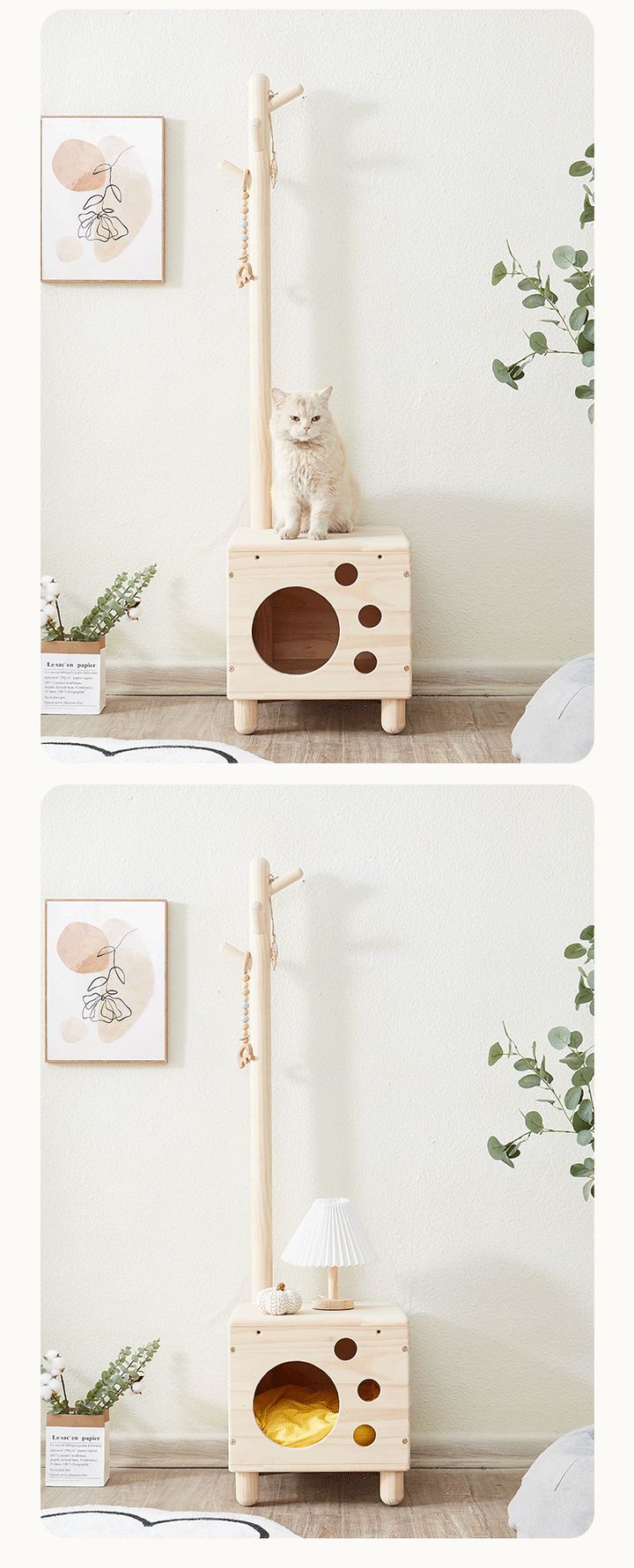 Pet bed hanger bedside table cat house