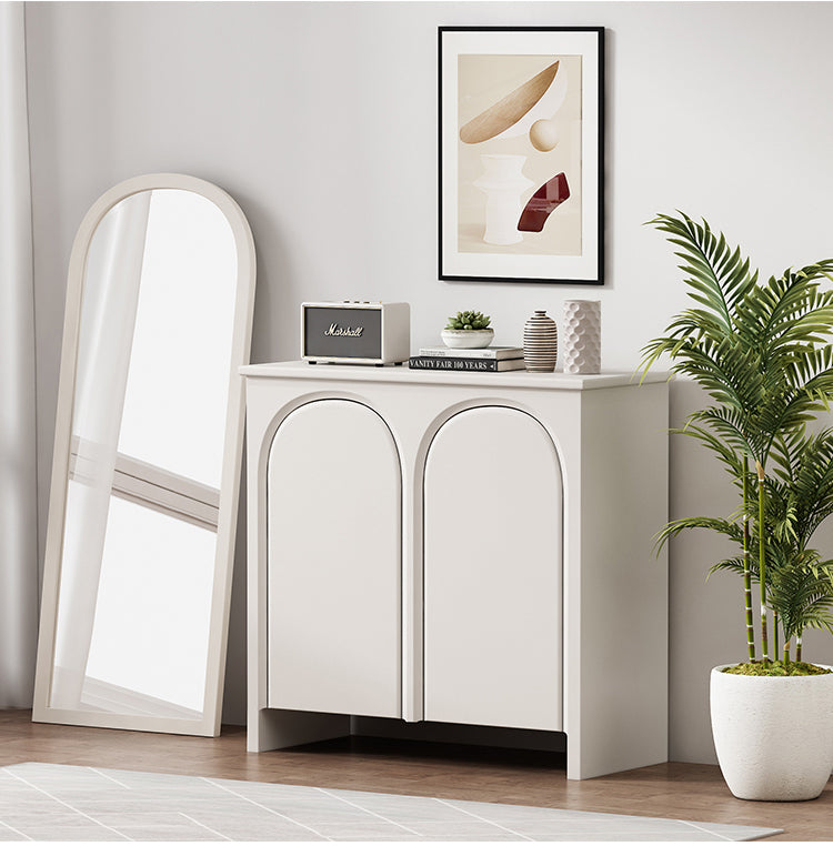 Nordic Style French Side Cabinet Modern Simple Arch Porch Cabinet Storage Cabinet Bucket Cabinet