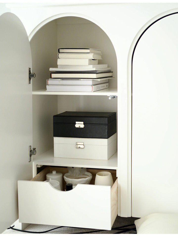 Nordic Style French Side Cabinet Modern Simple Arch Porch Cabinet Storage Cabinet Bucket Cabinet