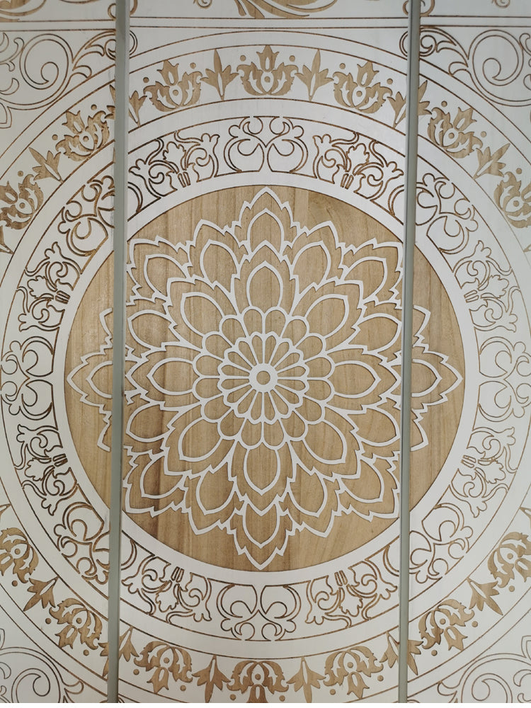 Moroccan-style retro living room bedroom sofa background wall wall hanging decorative paintings  S$206 White carving