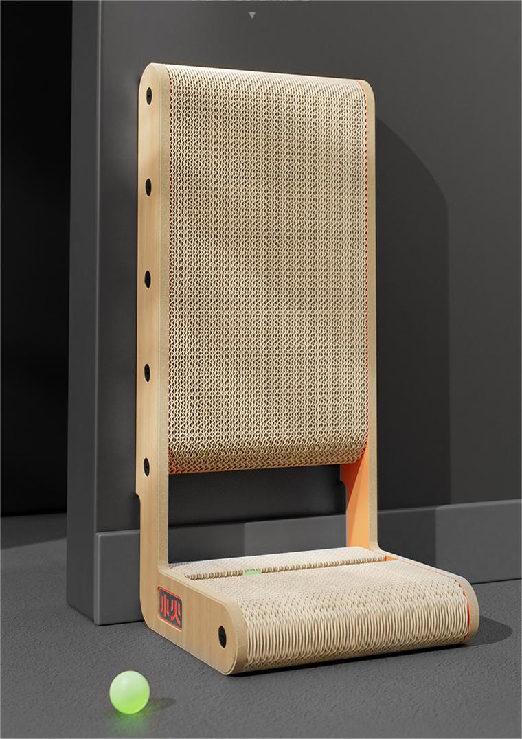 L-shaped cat scratching board vertical corrugated paper cat scratching board cat toy