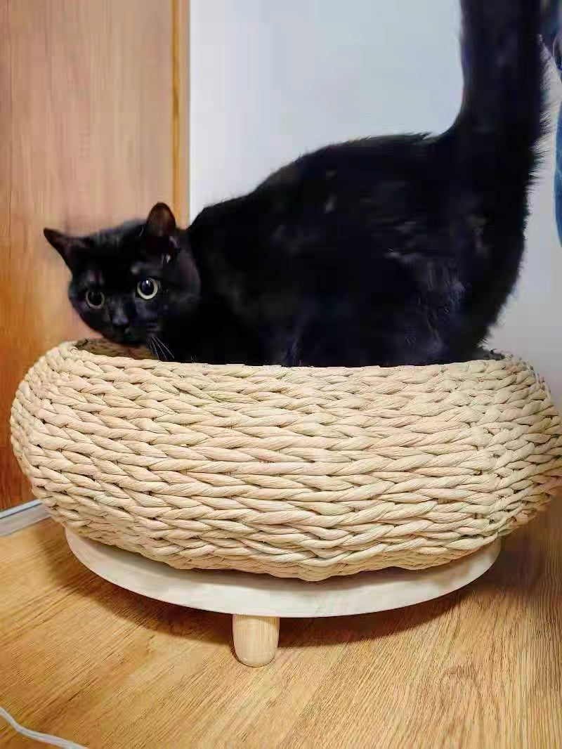 Woven cat litter Dog/cat pet bed baby cat toy litter