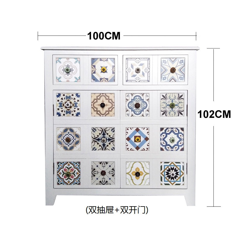 Country European Style Shoe Cabinet Storage drawer Side cabinet