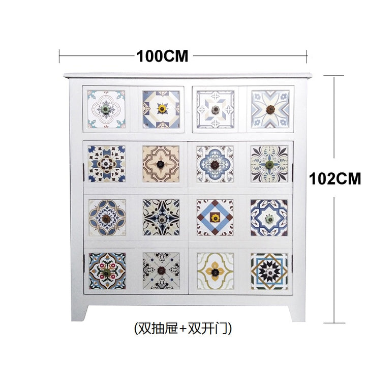 Country European Style Shoe Cabinet Storage drawer Side cabinet