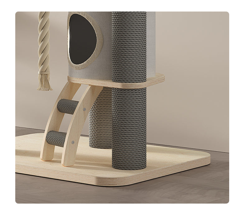 Solid wood Cat condo cat tree tower cat scratcher cat villa