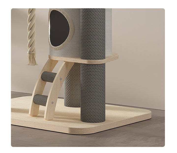 Solid wood Cat condo cat tree tower cat scratcher cat villa