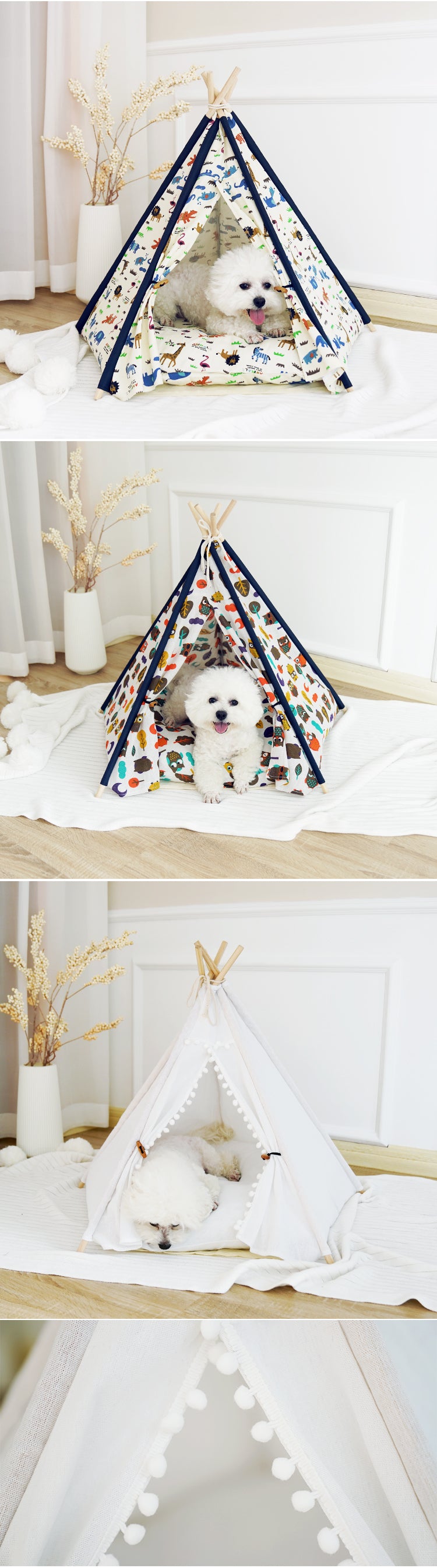 Pet bed cat/dog kennel outdoor mat small pet tent