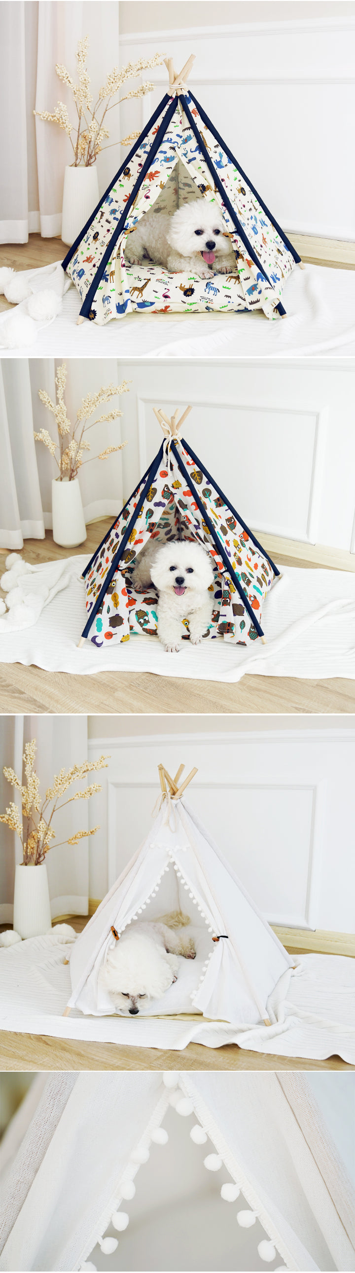 Pet bed cat/dog kennel outdoor mat small pet tent