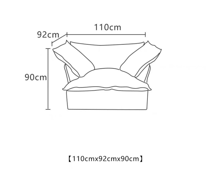 Emilio Velvet Sofa With Ottoman