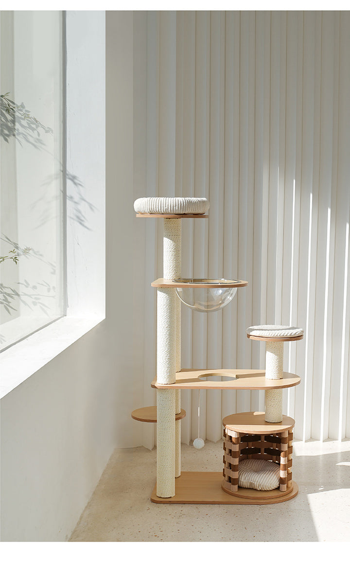 Cat  Scratcher  Cat Climbing Frame Jump Platform Space Capsule Cat Litter