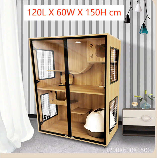 Solid Wood Cat Cage Cat House Cat Cabinet Cat House Custom