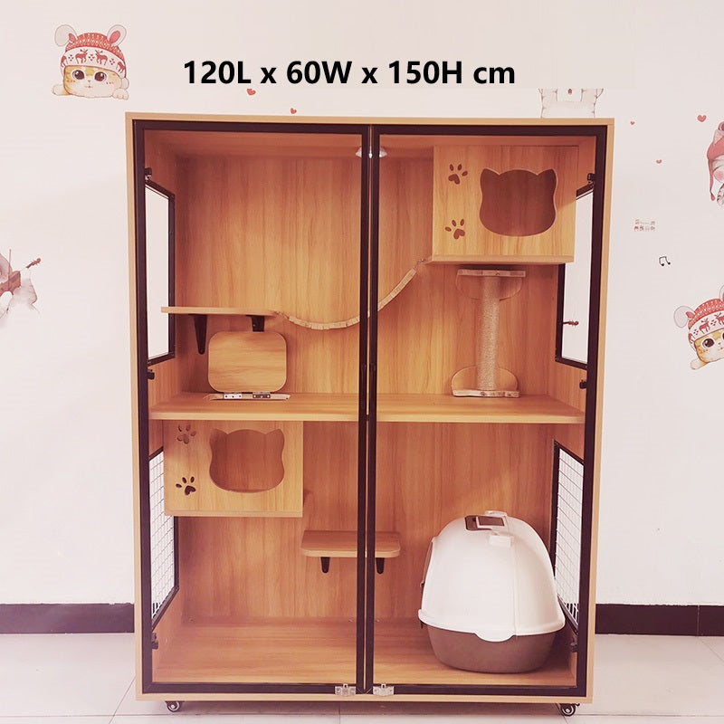 Solid Wood Cat Cage Cat House Cat Cabinet Cat House Custom