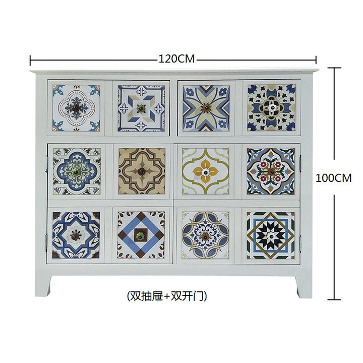 Country European Style Shoe Cabinet Storage drawer Side cabinet