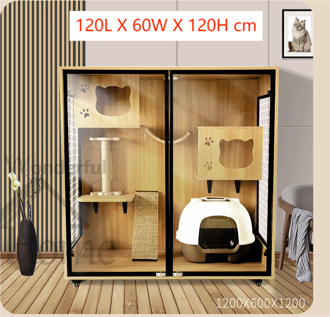 Solid Wood Cat Cage Cat House Cat Cabinet Cat House Custom