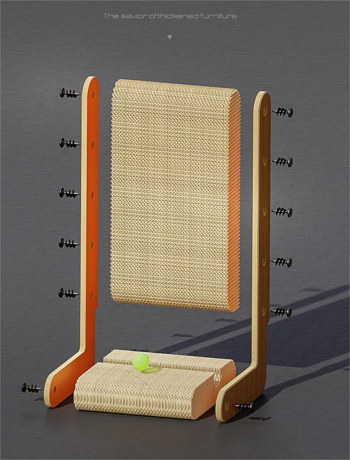 L-shaped cat scratching board vertical corrugated paper cat scratching board cat toy