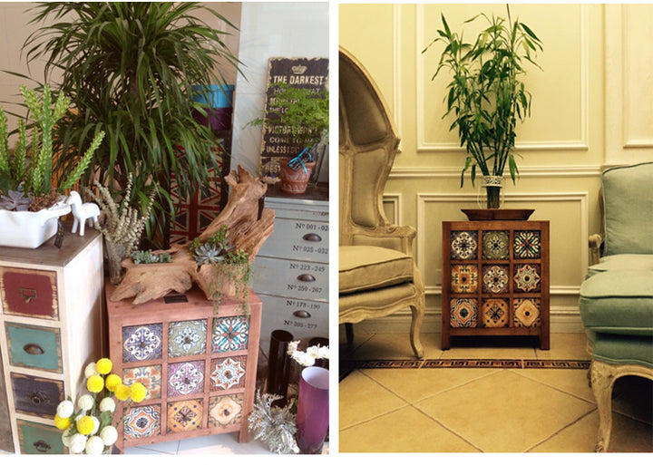 Retro do old antique cabinet European Mediterranean pastoral American style country style solid wood cabinet decorative