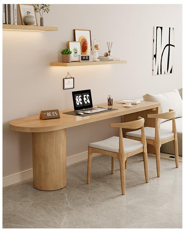 Japandi Solid Wood Study Table