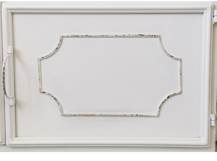 French American retro country glass door cabinet dining-side cabinet storage cabinet Storage display bookcase storage wine cabinet