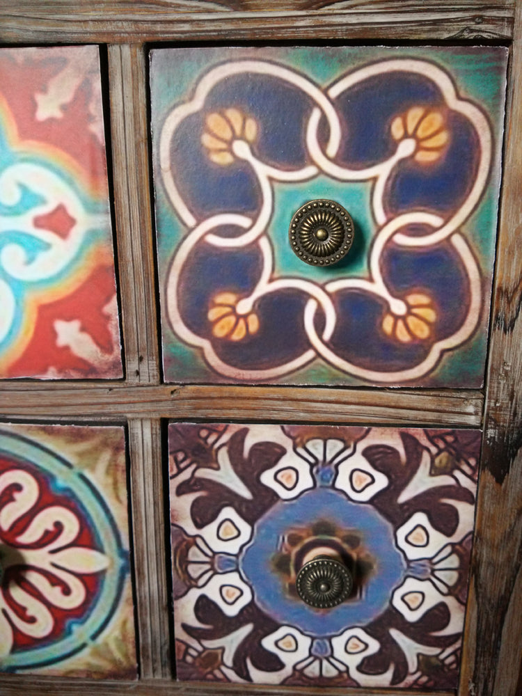 Solid wood Cabinet Retro drawer cabinet storage