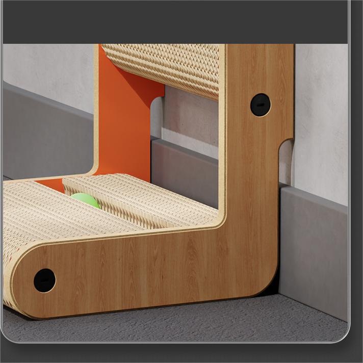 L-shaped cat scratching board vertical corrugated paper cat scratching board cat toy