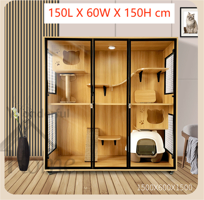 Solid Wood Cat Cage Cat House Cat Cabinet Cat House Custom