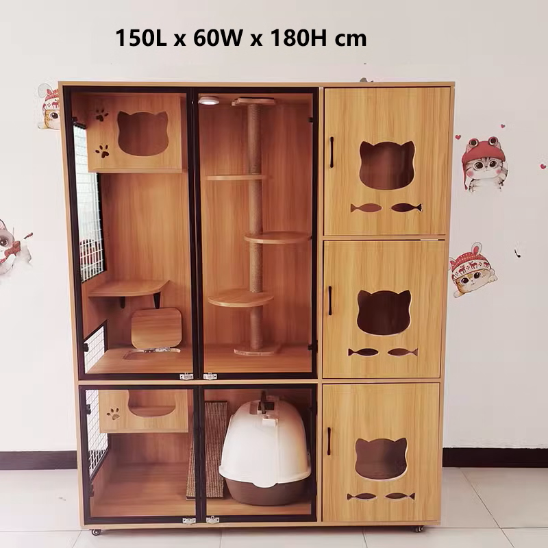 Solid Wood Cat Cage Cat House Cat Cabinet Cat House Custom