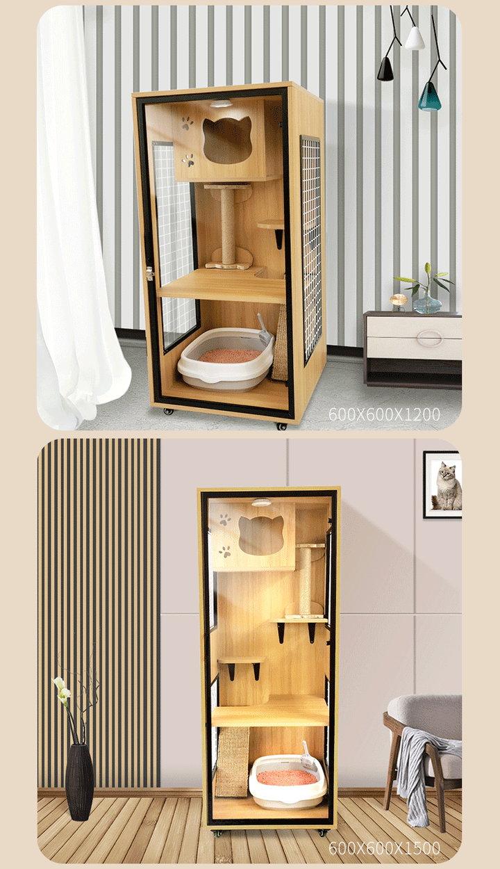 Solid Wood Cat Cage Cat House Cat Cabinet Cat House Custom