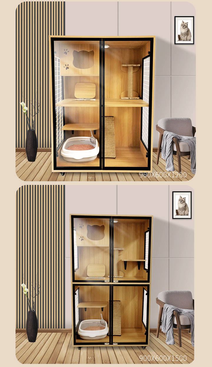 Solid Wood Cat Cage Cat House Cat Cabinet Cat House Custom