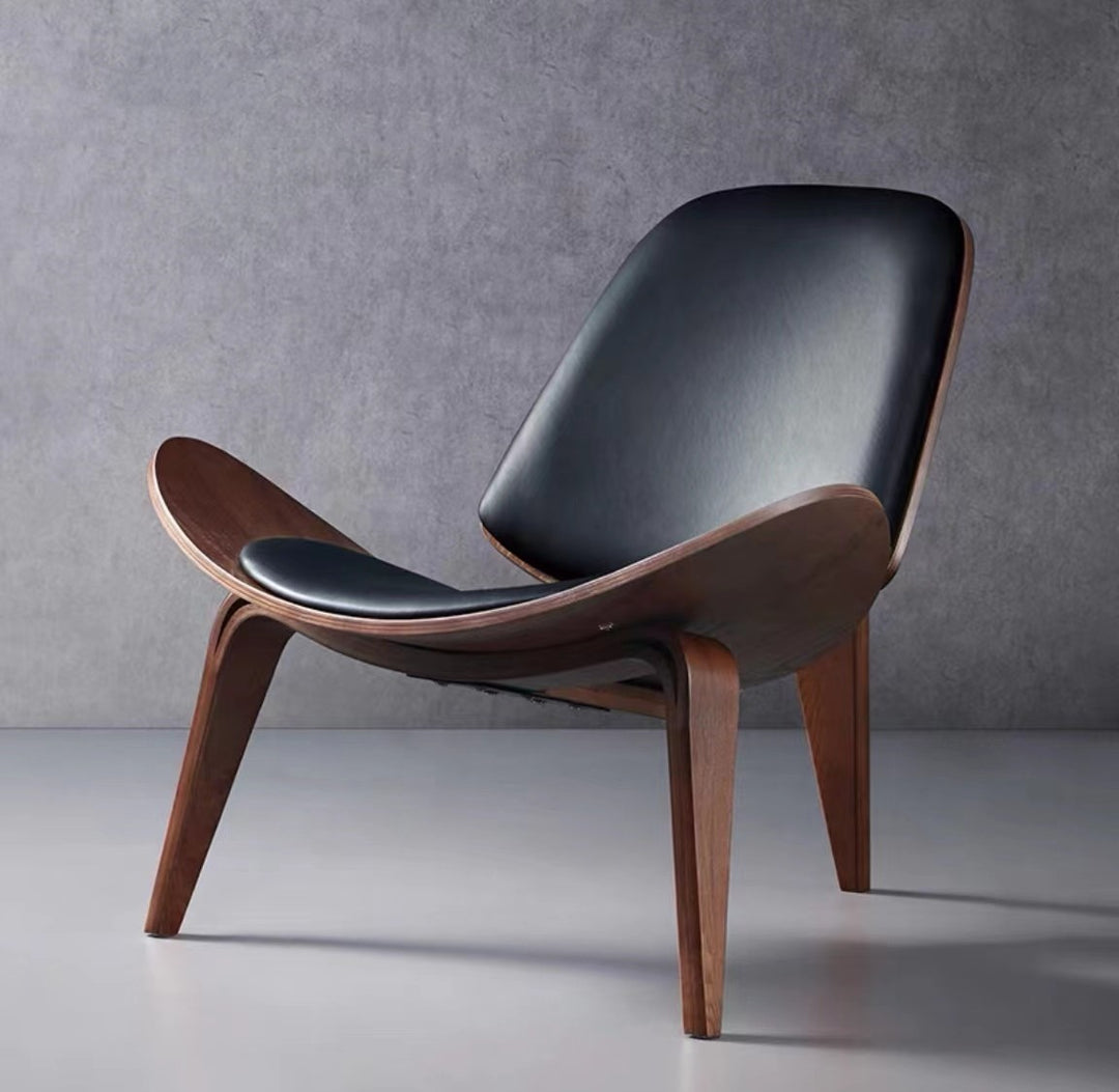 HARLEY Designer Wood Clad Armchair